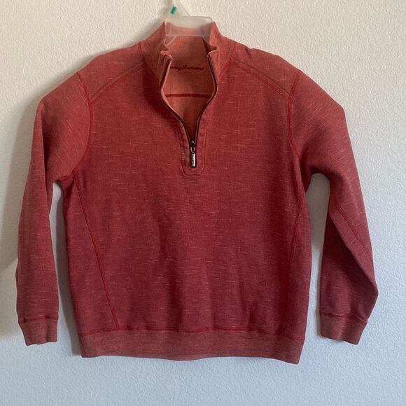 Tommy Bahama Tidemark Half Zip Reversible Pullover Sweater Size L - Picture 1 of 6